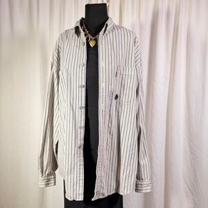 Levi's Striped Cotton Shacket – Men's L (Oversized)